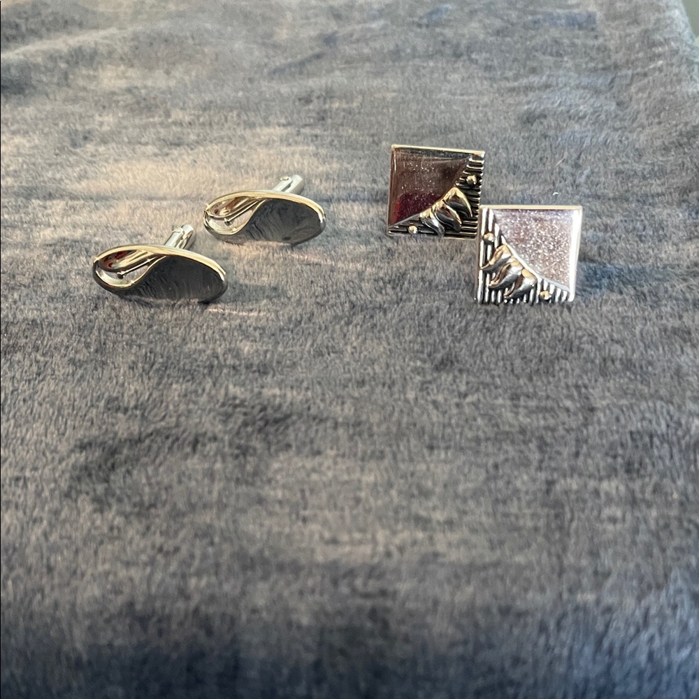 Elegant Silver Cufflinks Sets